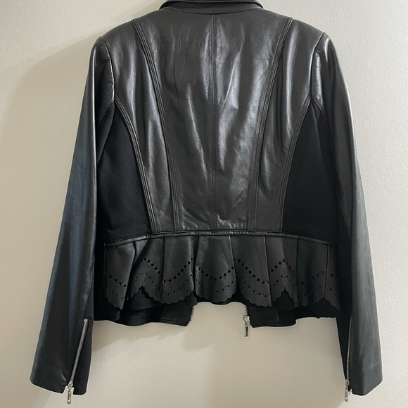 WHBM Leather Moto Jacket - Picture 7 of 9